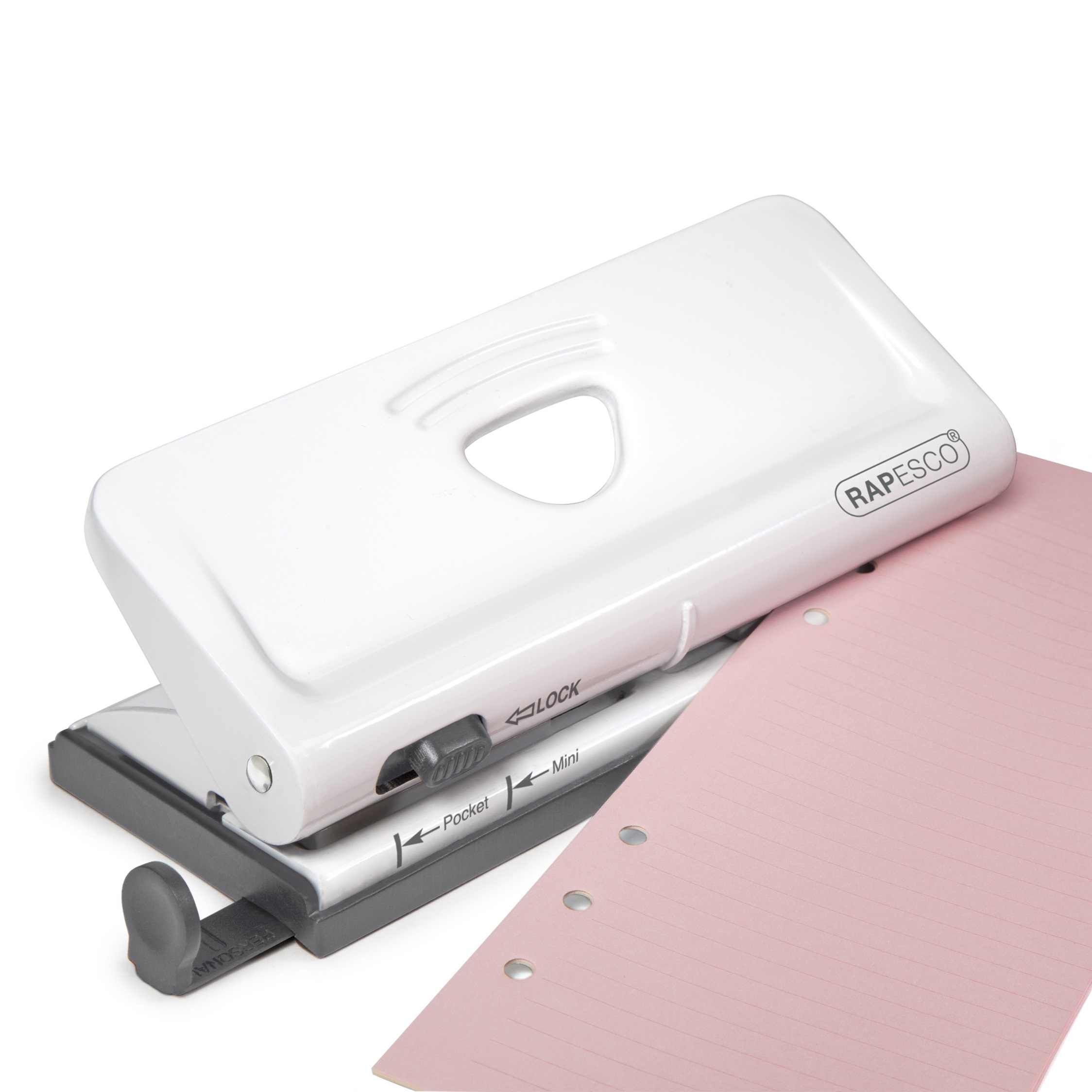 Adjustable 6-Hole Organiser/ Diary Punch - White – Bild 3