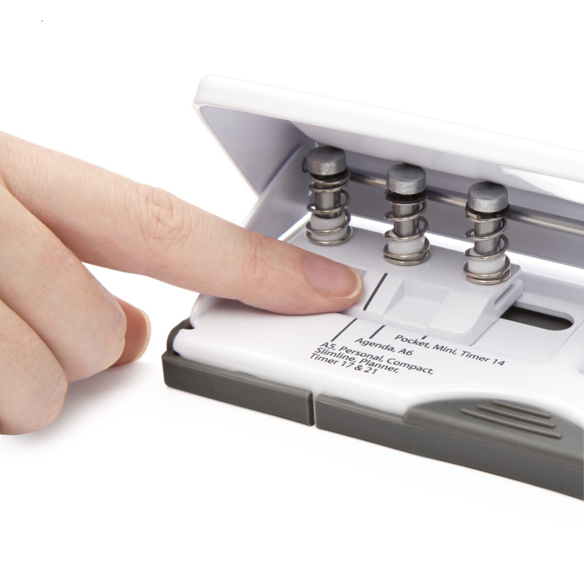 Adjustable 6-Hole Organiser/ Diary Punch - White – Bild 6