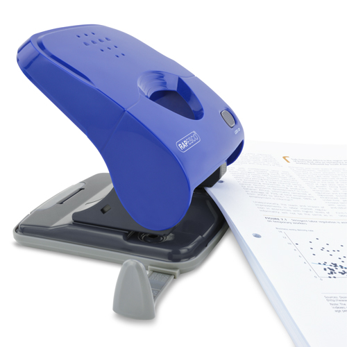 X5-40ps Less Effort 2-Hole Punch - Blue – Bild 2