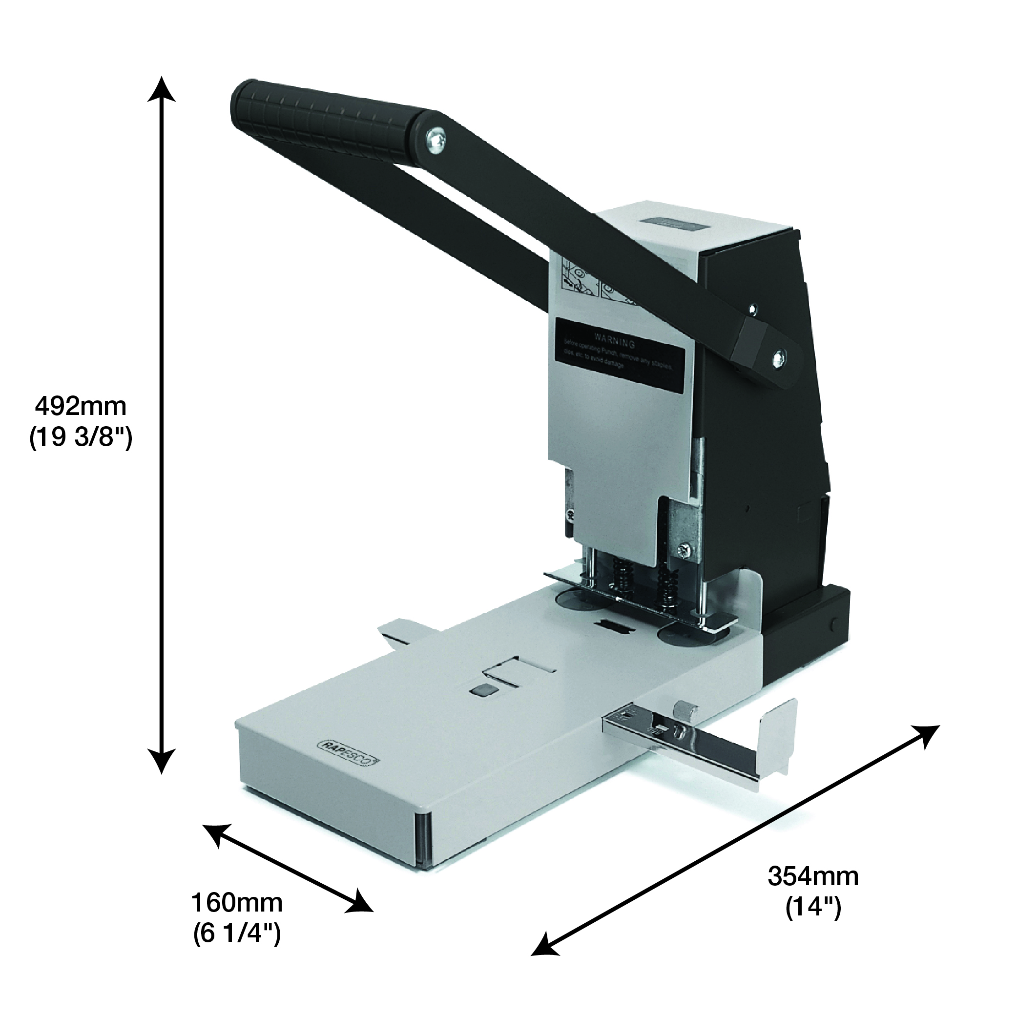 2160 Heavy Duty 2-Hole Punch - 300 Sheets - Black – Bild 5