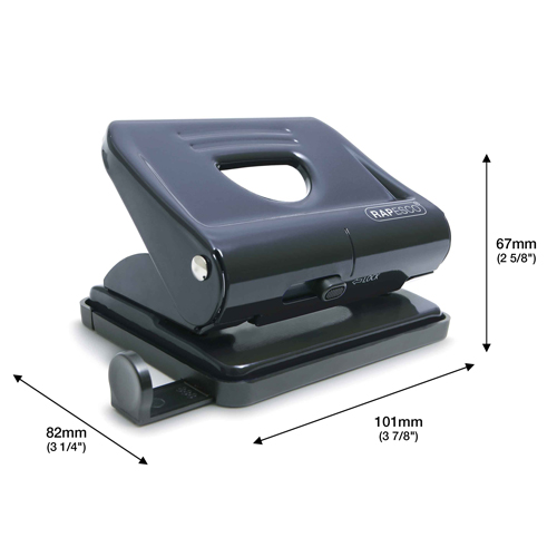 820 2-Hole Metal Punch - Black – Bild 2