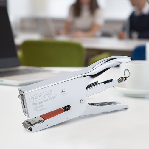 Porpoise ONE Stapling Plier & 1000 Staples 24/8mm – Chrome – Bild 3