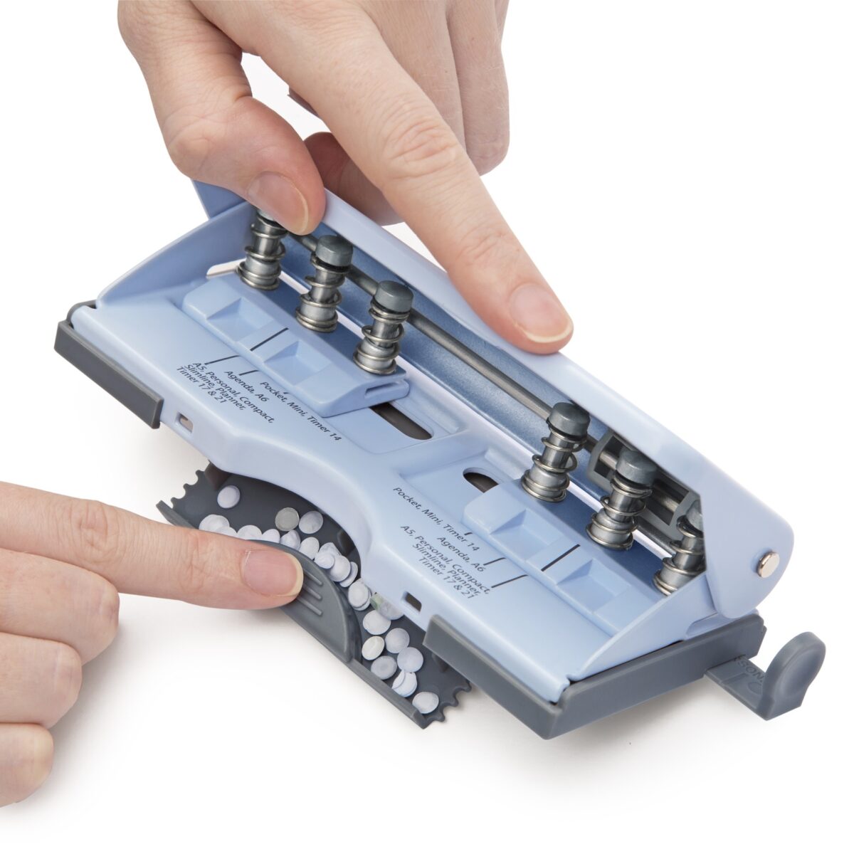 Adjustable 6-Hole Organiser/ Diary Punch - Powder Blue – Bild 5