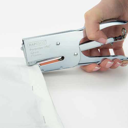 Porpoise ONE Stapling Plier & 1000 Staples 24/8mm – Chrome – Bild 5