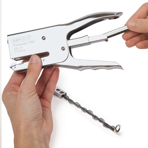 Porpoise ONE Stapling Plier & 1000 Staples 24/8mm – Chrome – Bild 8