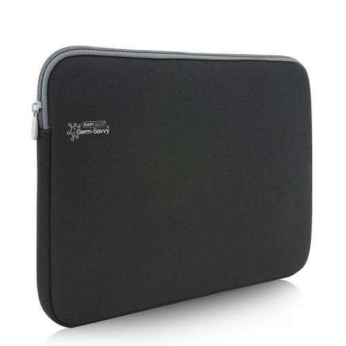 Germ-Savvy® Antibacterial 17.3” Laptop Sleeve - Black