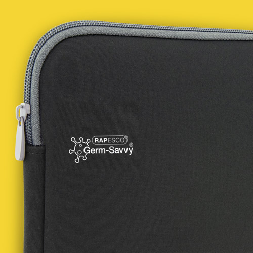 Germ-Savvy® Antibacterial 17.3” Laptop Sleeve - Black – Bild 2