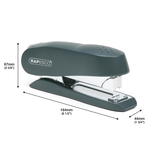 Luna Half Strip Front Loading Stapler - Charcoal – Bild 4