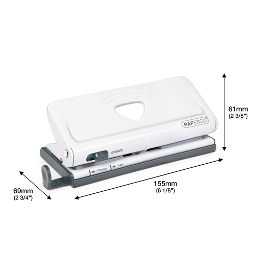 Adjustable 6-Hole Organiser/ Diary Punch - White – Bild 2