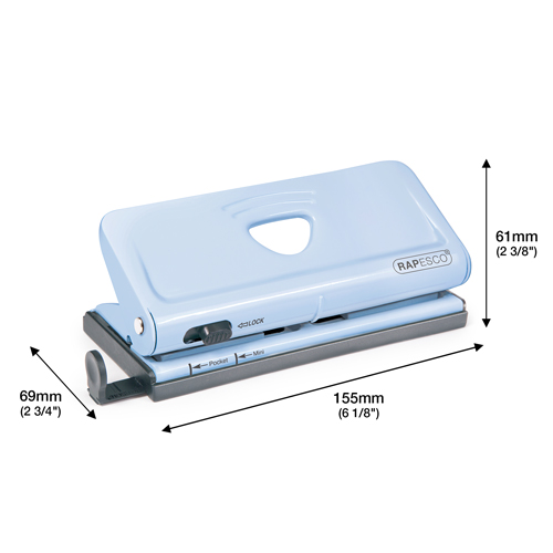 Adjustable 6-Hole Organiser/ Diary Punch - Powder Blue – Bild 2
