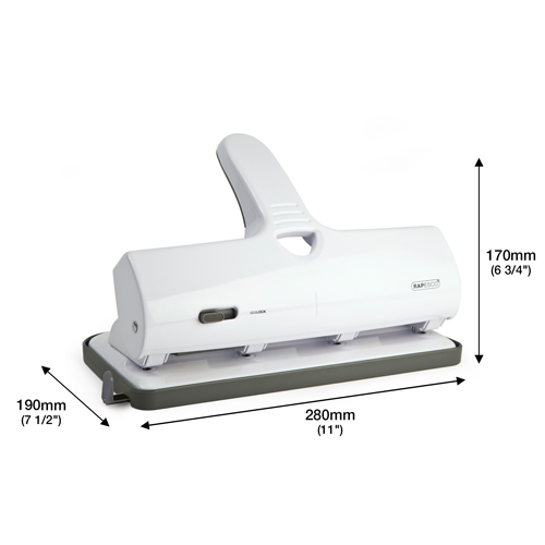 ALU 40 Heavy Duty 4-Hole Punch - White – Bild 5