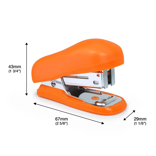 Bug Mini Stapler & 1000 26/6mm Staples - Orange – Bild 5