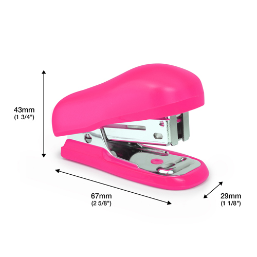 Bug Mini Stapler &1000 26/6mm Staples - Hot Pink – Bild 5