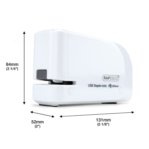 626EL Automatic USB Electric Stapler & 1000 26/6mm Staples - White – Bild 6