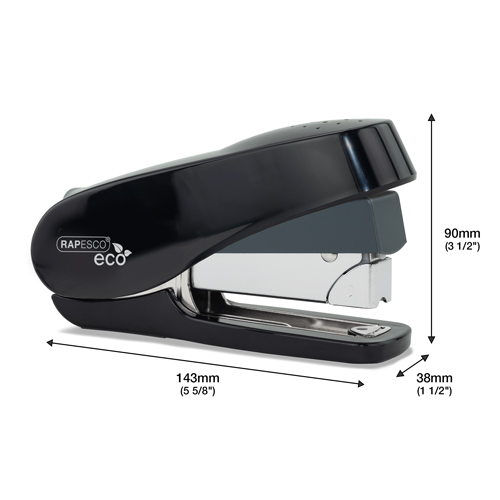 Germ-Savvy® Antibacterial Luna-Less Effort ECO Front Loading Stapler & 2000 Staples - Black – Bild 5