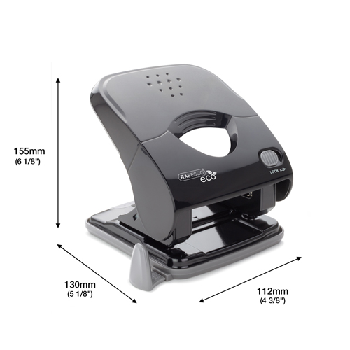 ECO X5-30ps Less Effort 2-Hole Punch - Black – Bild 5