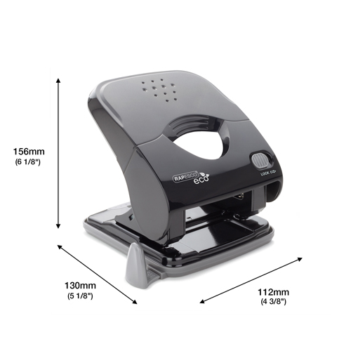 Germ-Savvy® Antibacterial X5-40ps ECO Less Effort 2-Hole Punch - Black – Bild 6