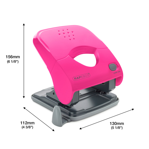 X5-40ps Less Effort 2-Hole Punch - Hot Pink – Bild 5