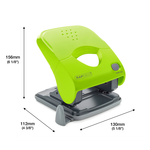 X5-40ps Less Effort 2-Hole Punch - Green – Bild 2