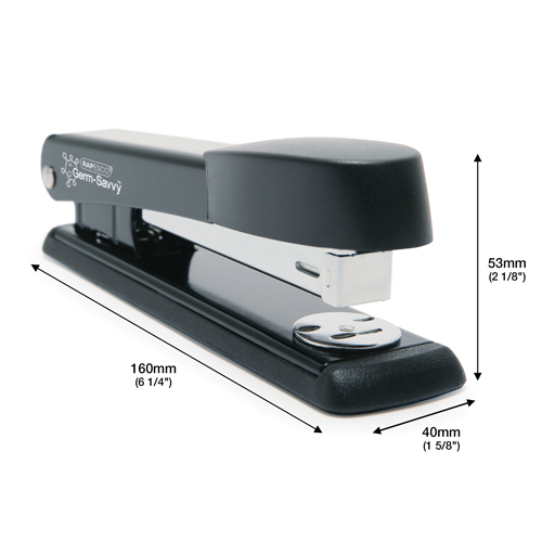 Germ-Savvy® Antibacterial Marlin Metal Stapler & 2000 26/6mm Staples - Black – Bild 6
