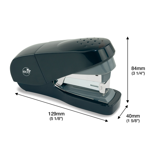 Germ-Savvy® Antibacterial ECO Less Effort Flat Clinch Stapler & 2000 Staples – Black – Bild 6