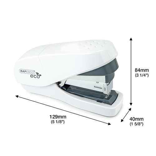 Germ-Savvy® Antibacterial ECO Less Effort Flat Clinch Stapler & 2000 Staples – White – Bild 2