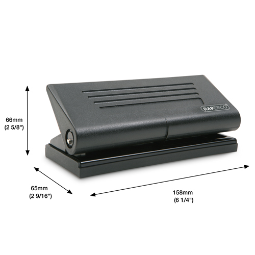 66-P 6-Hole Diary Punch - Black – Bild 3